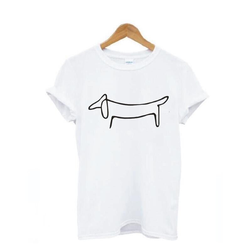 Dachshund lady t-shirt - Dog Apparel - Penelope Wigglebum's