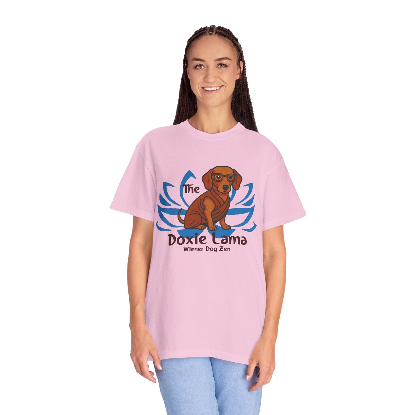 Doxie Lama T-shirt for Dachshund Lovers - Penelope Wigglebum's