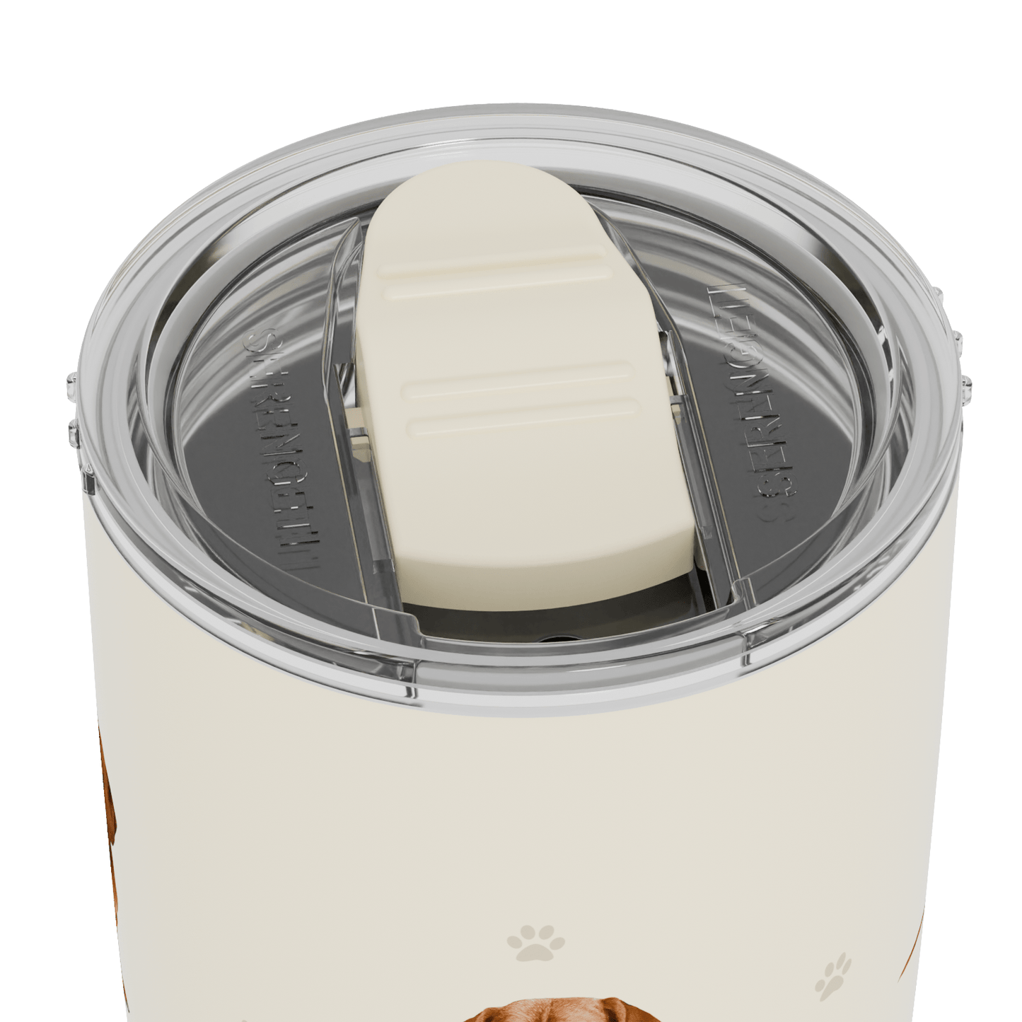 20 Oz 3D Printed - Dachshund Red Tumbler, Leak - Proof Durable - Penelope Wigglebum's