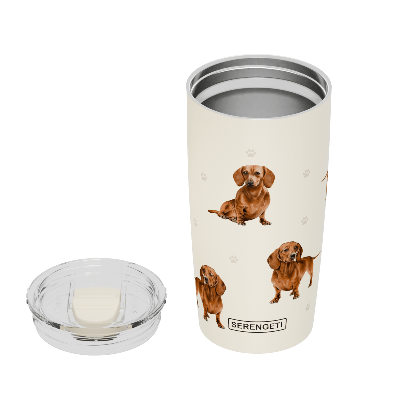 20 Oz 3D Printed - Dachshund Red Tumbler, Leak - Proof Durable - Penelope Wigglebum's