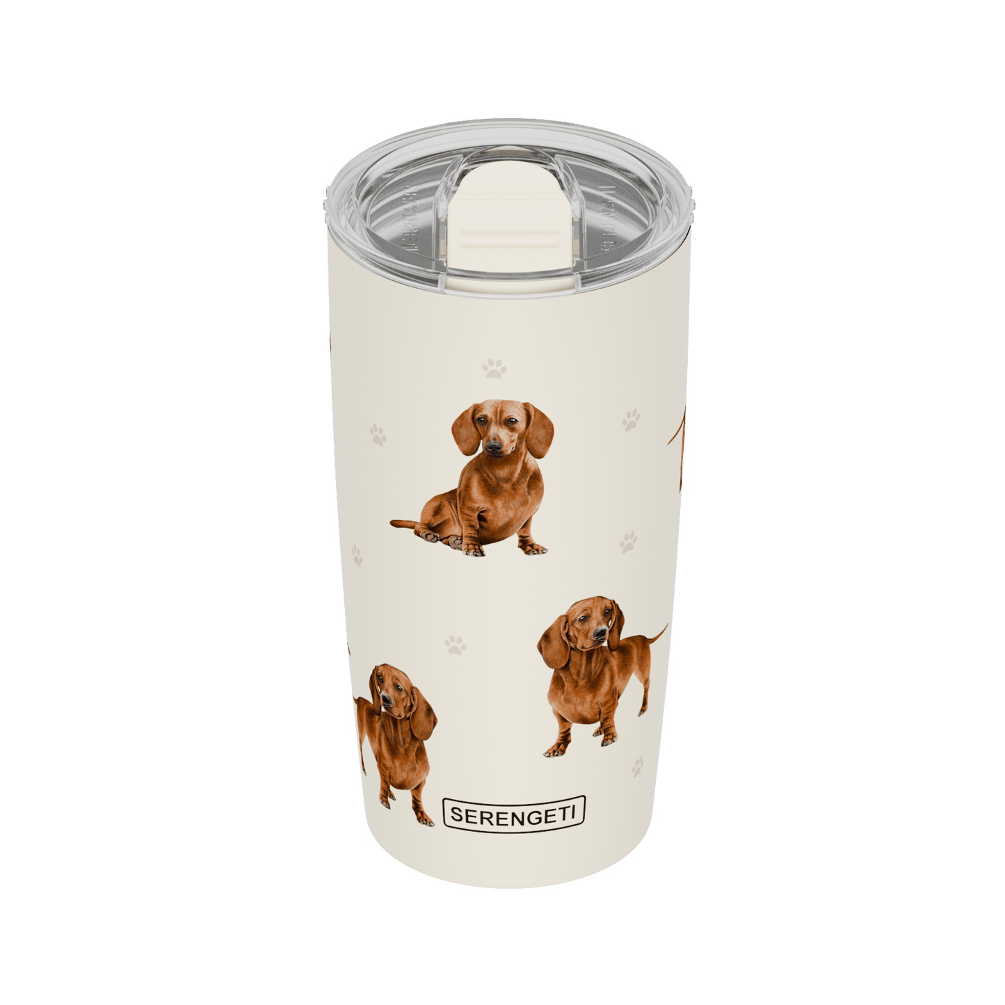 20 Oz 3D Printed - Dachshund Red Tumbler, Leak - Proof Durable - Penelope Wigglebum's