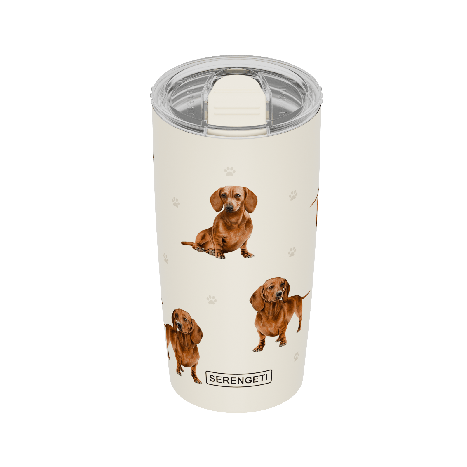 20 Oz 3D Printed - Dachshund Red Tumbler, Leak - Proof Durable - Penelope Wigglebum's