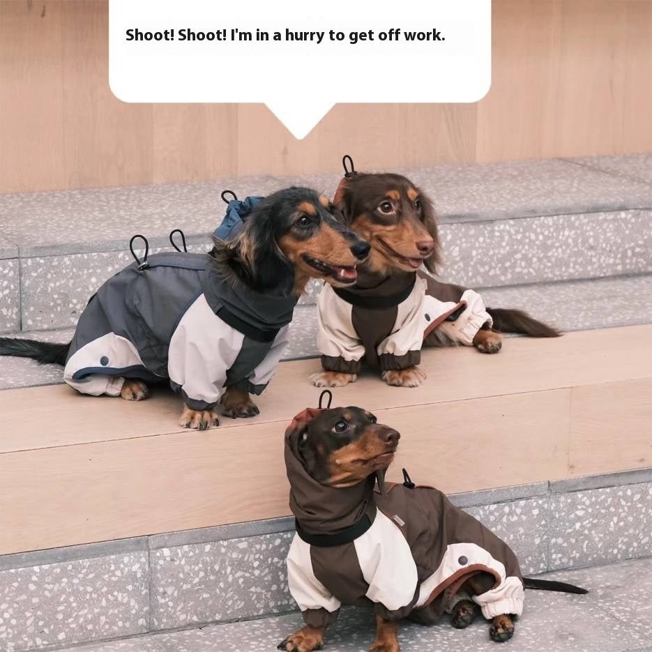 Cold - proof Dachshund Pet Clothes Autumn And Winter Shell Jacket - Penelope Wigglebum's