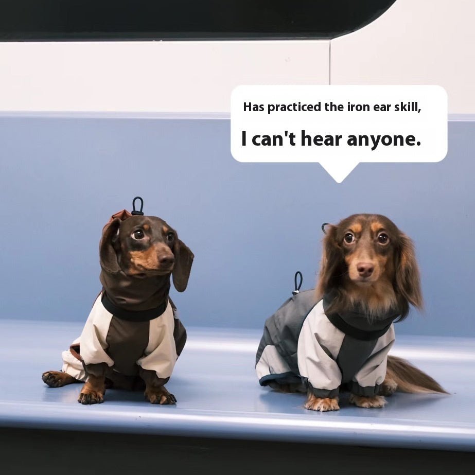 Cold - proof Dachshund Pet Clothes Autumn And Winter Shell Jacket - Penelope Wigglebum's