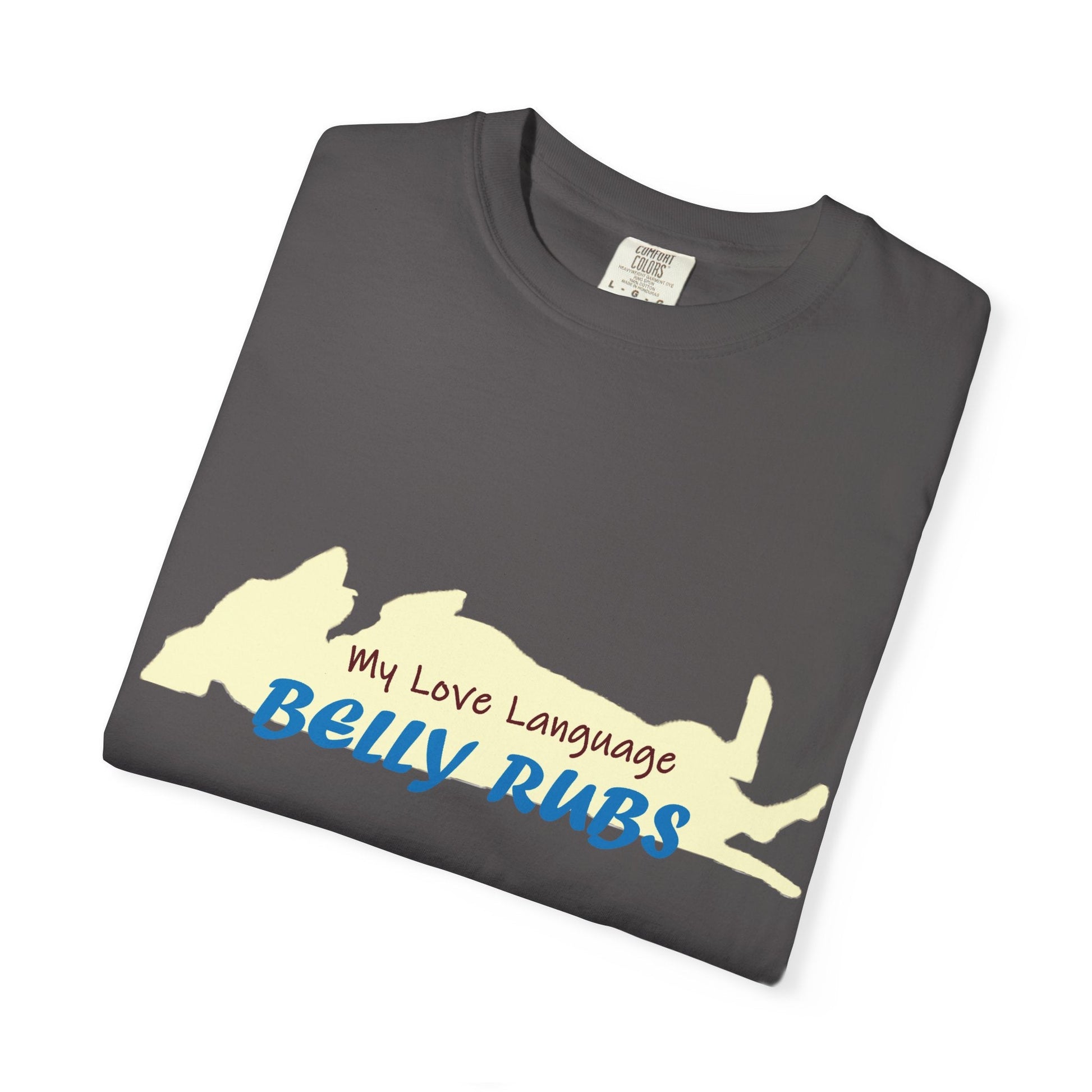 Dachshund Belly Rubs Love Language T-Shirt - Penelope Wigglebum's