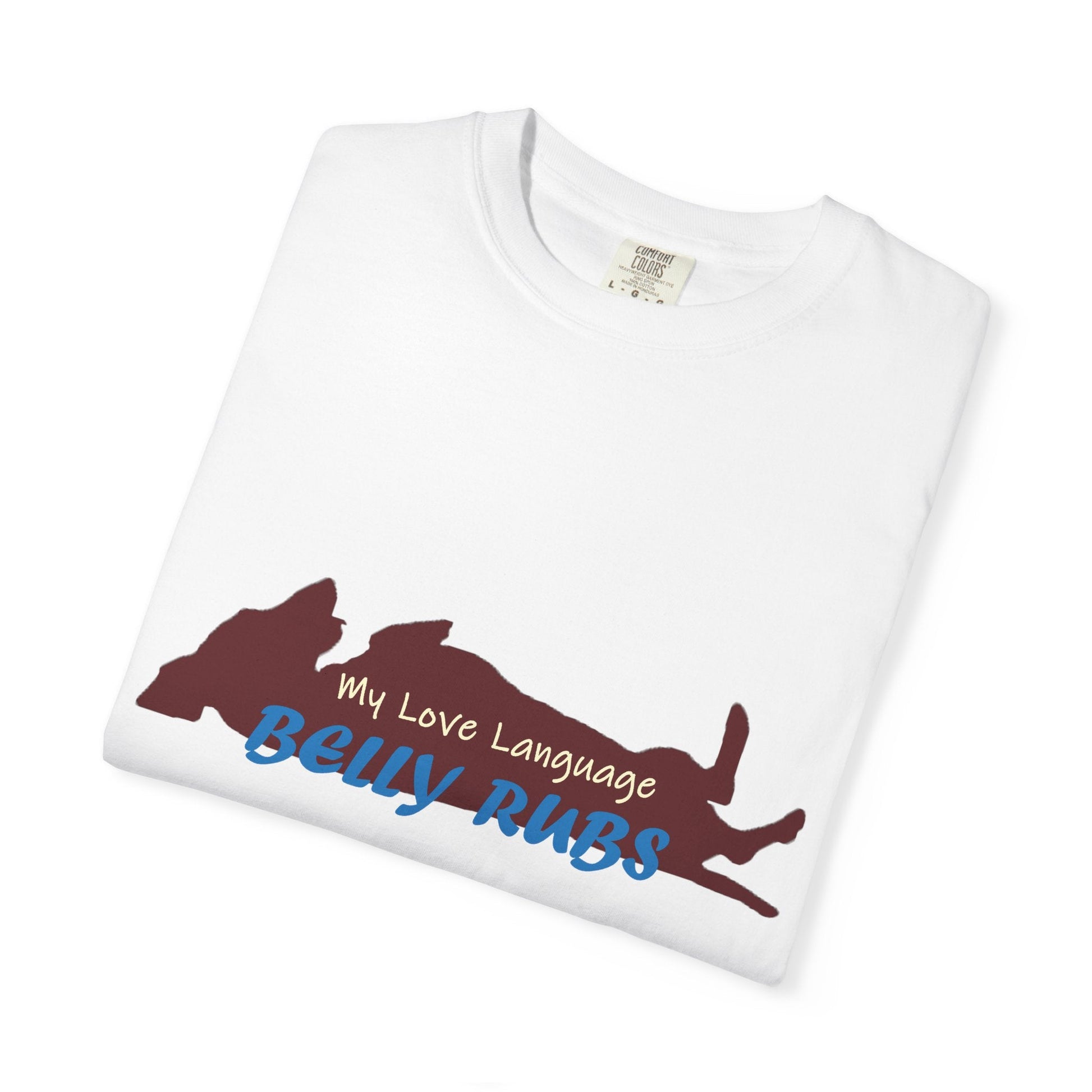 Dachshund Belly Rubs Love Language T-Shirt - Penelope Wigglebum's