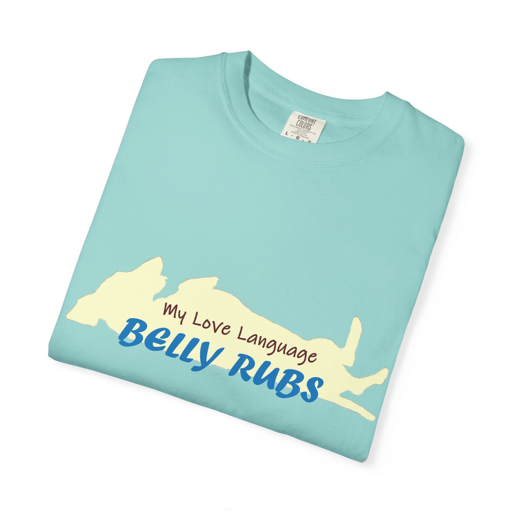 Dachshund Belly Rubs Love Language T-Shirt - Penelope Wigglebum's