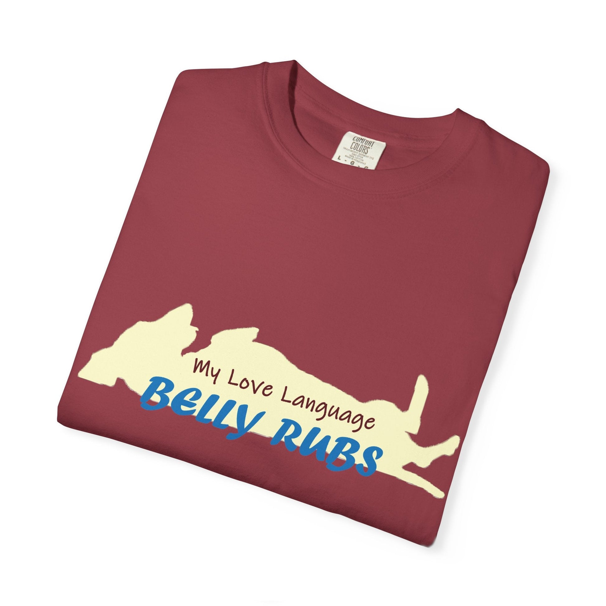 Dachshund Belly Rubs Love Language T-Shirt - Penelope Wigglebum's