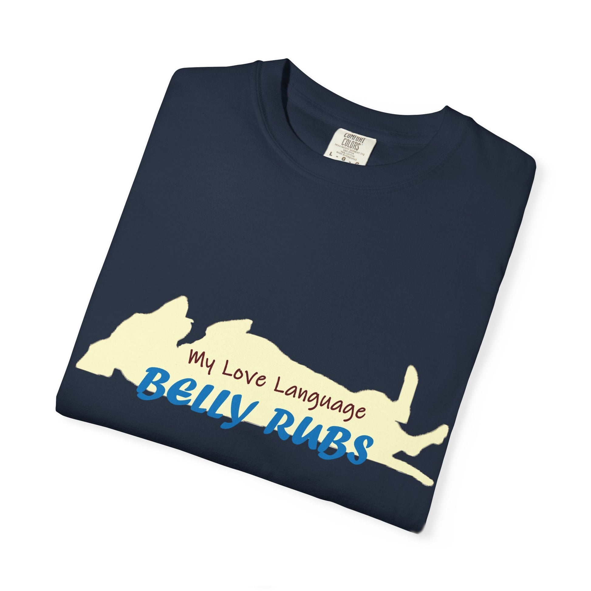 Dachshund Belly Rubs Love Language T-Shirt - Penelope Wigglebum's