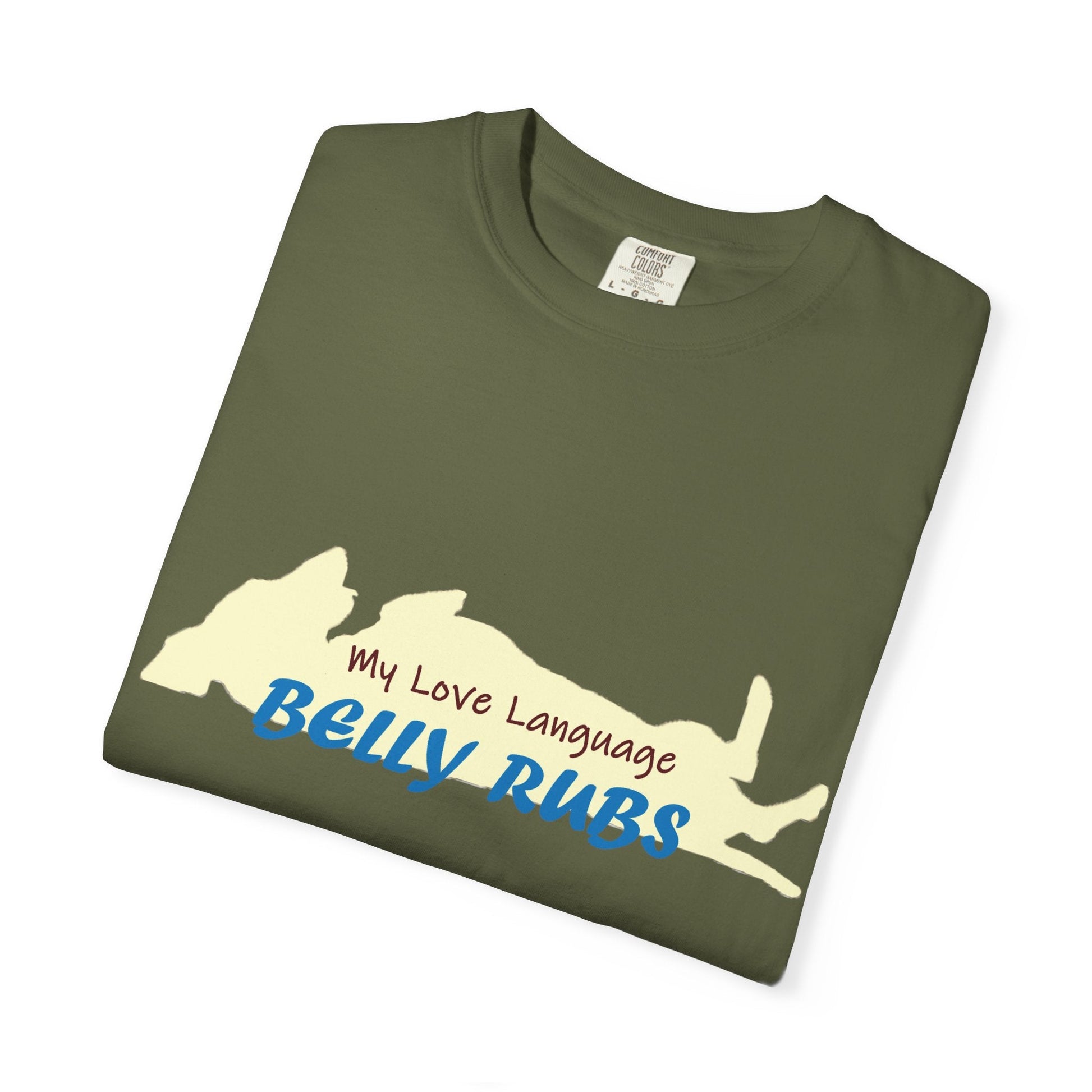 Dachshund Belly Rubs Love Language T-Shirt - Penelope Wigglebum's