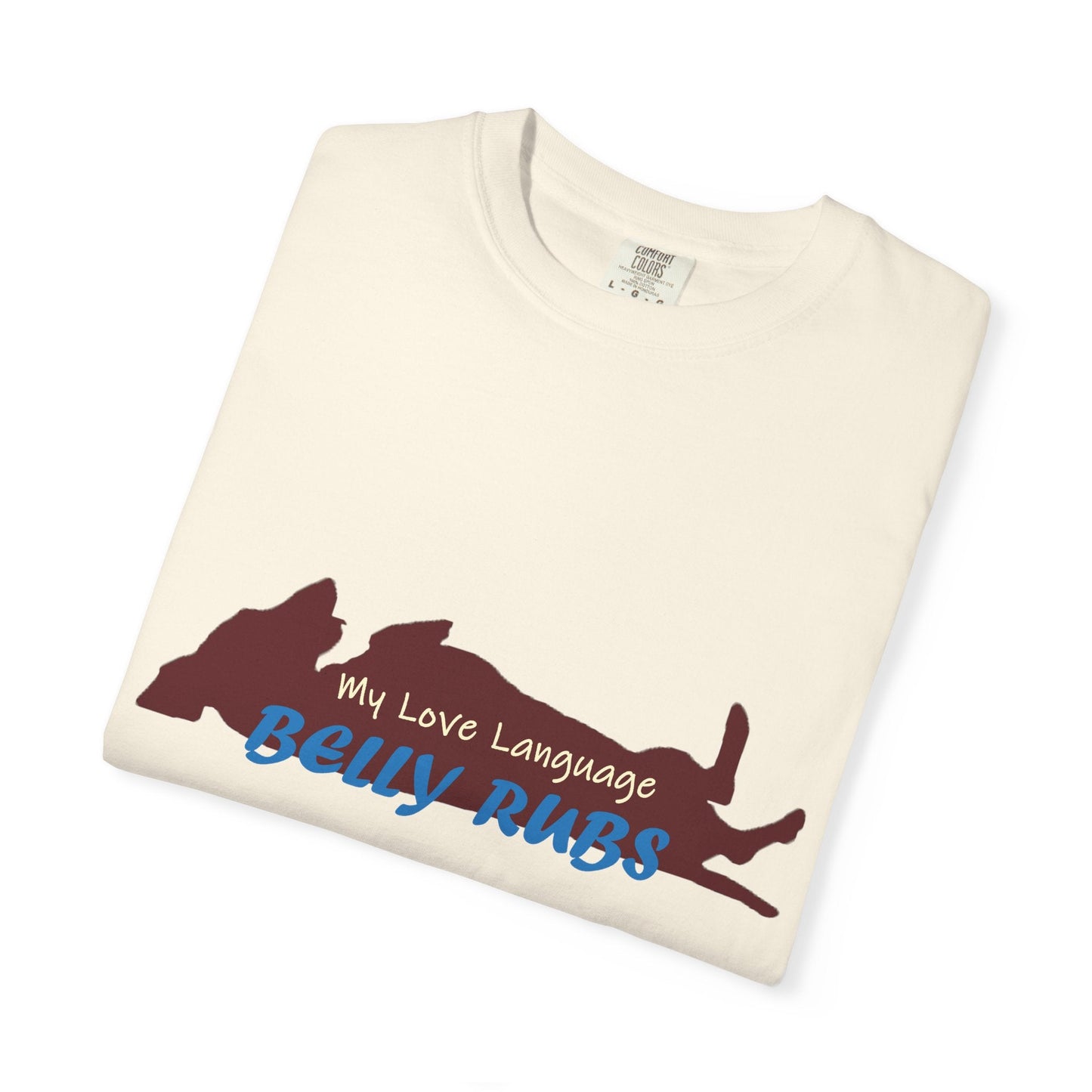 Dachshund Belly Rubs Love Language T-Shirt - Penelope Wigglebum's