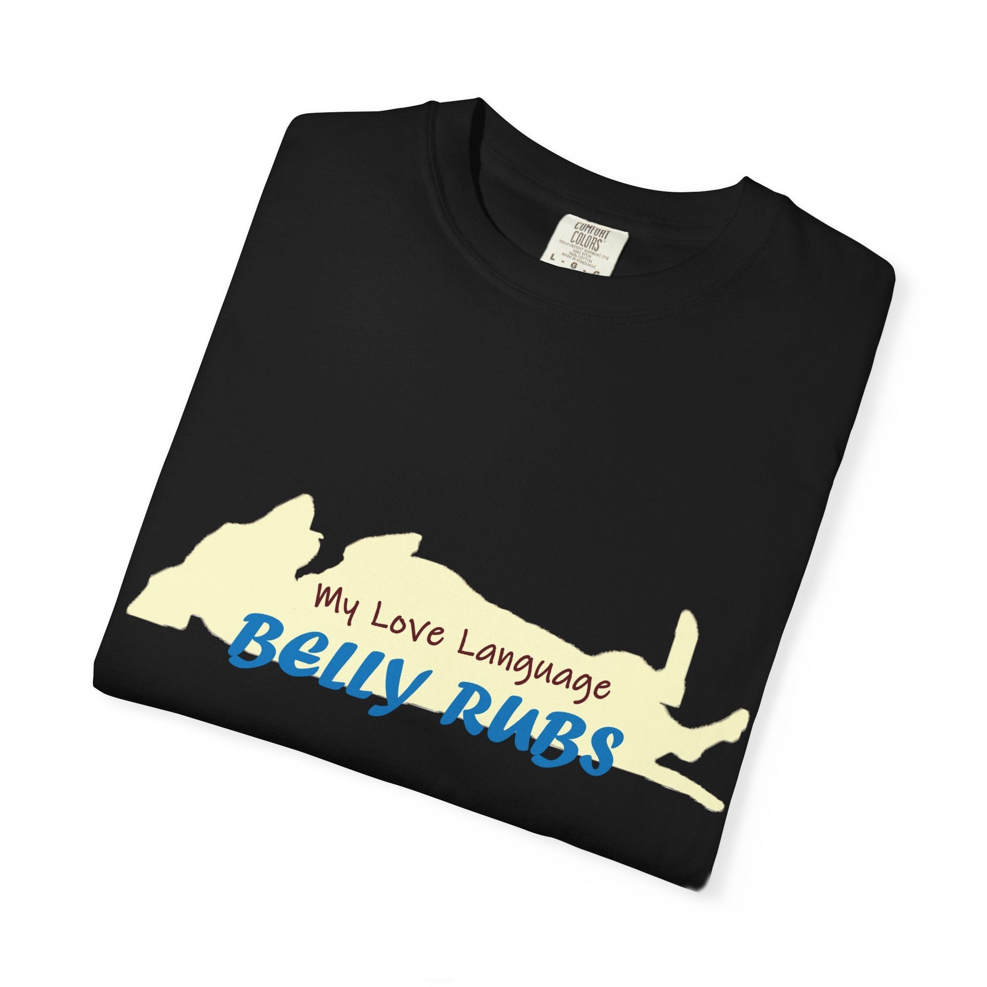 Dachshund Belly Rubs Love Language T-Shirt - Penelope Wigglebum's