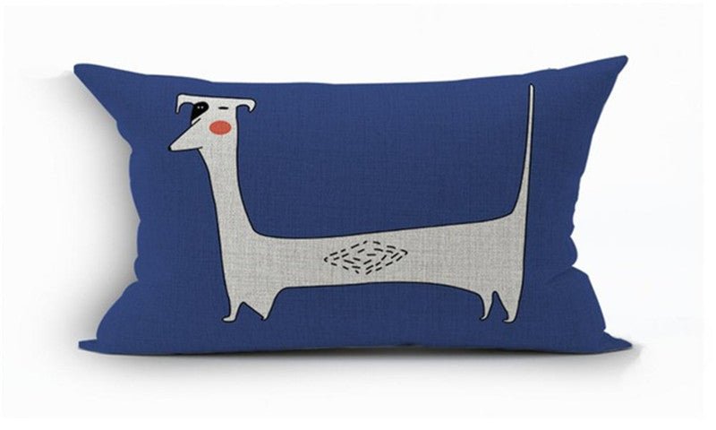 Cute Dachshund Cushion Cover - Wiener Dog Pillow for Dog Decor - Penelope Wigglebum's
