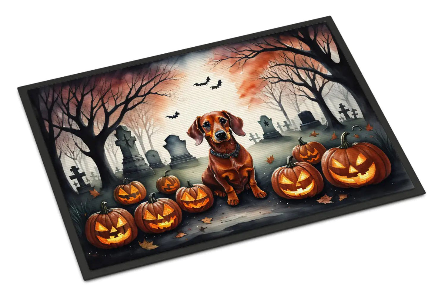 Dachshund Spooky Halloween Doormat - Penelope Wigglebum's