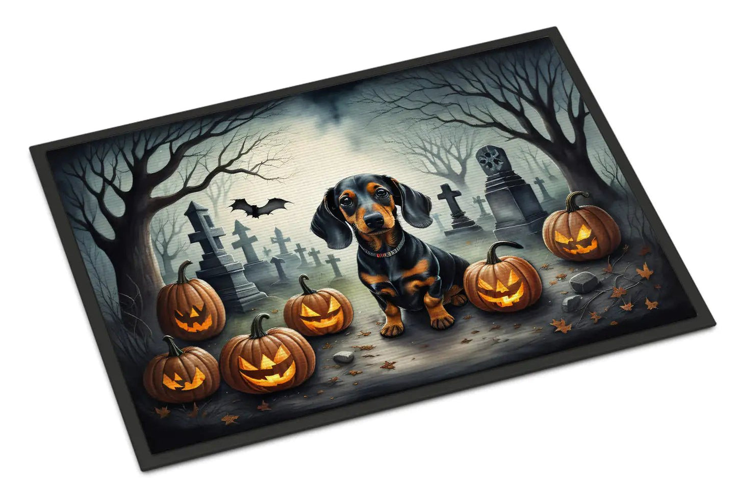 Dachshund Spooky Halloween Doormat - Penelope Wigglebum's