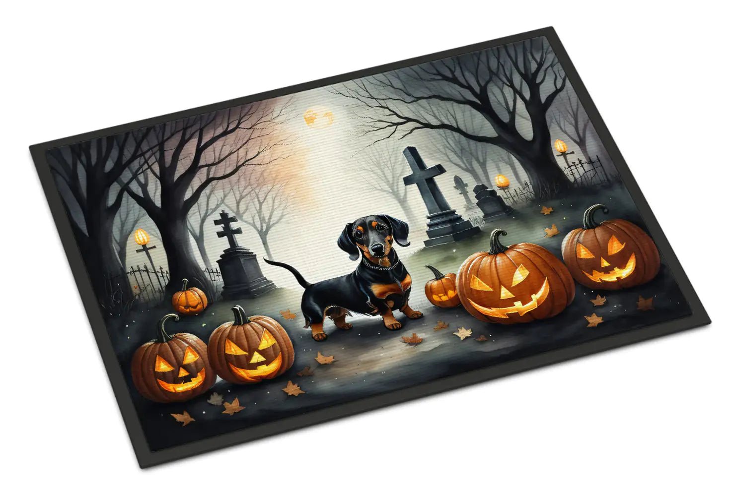 Spooky Dachshund Halloween Doormat - Penelope Wigglebum's