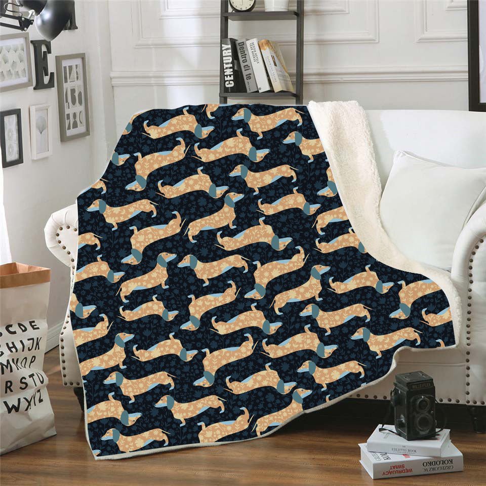 Digital Printed Blanket Nap Blanket Air Conditioning Blanket Lazy Blanket Dachshund Series - Penelope Wigglebum's