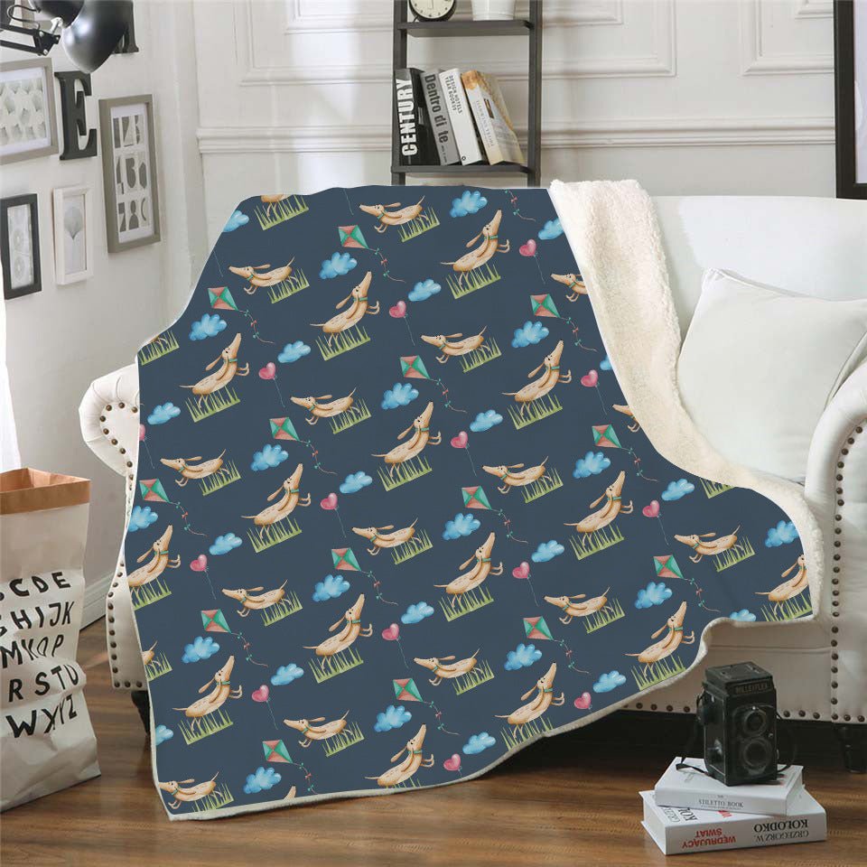 Digital Printed Blanket Nap Blanket Air Conditioning Blanket Lazy Blanket Dachshund Series - Penelope Wigglebum's