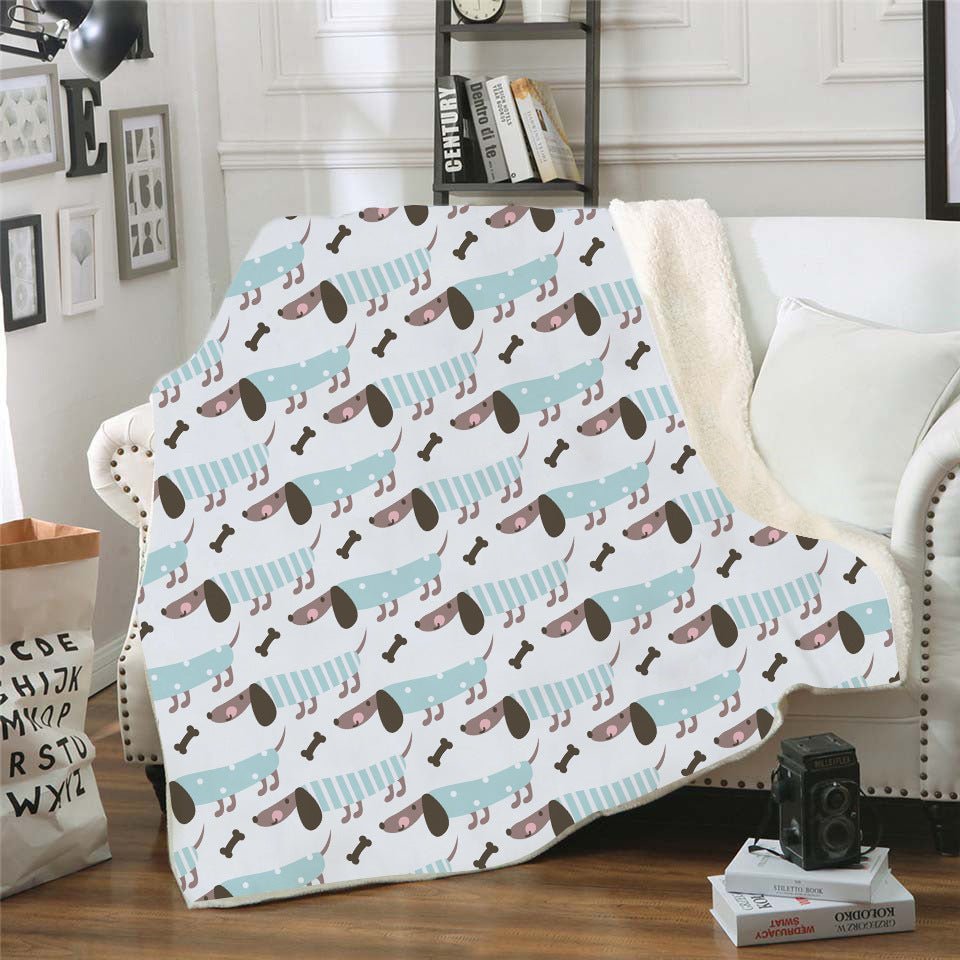 Digital Printed Blanket Nap Blanket Air Conditioning Blanket Lazy Blanket Dachshund Series - Penelope Wigglebum's