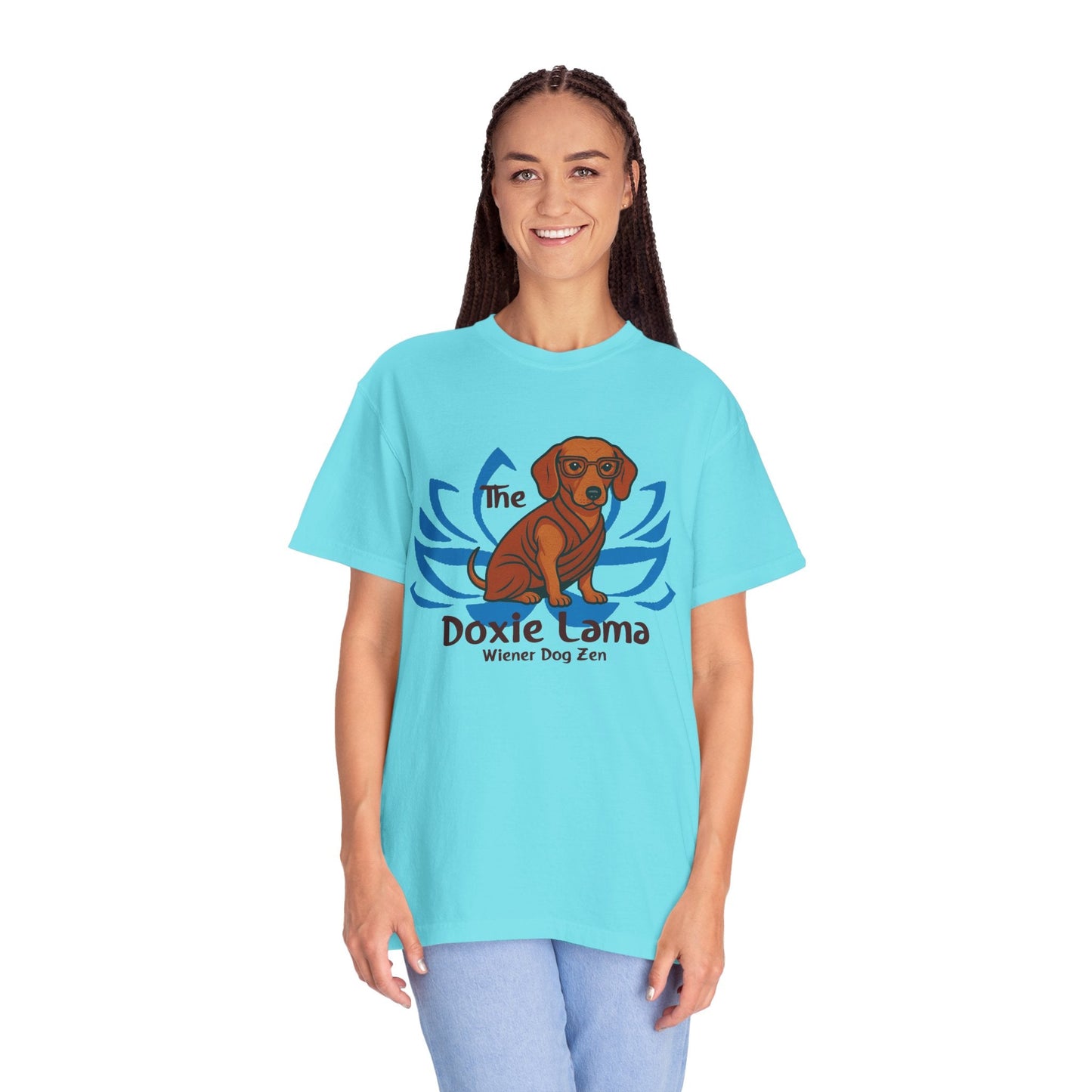 Doxie Lama T-shirt for Dachshund Lovers - Penelope Wigglebum's