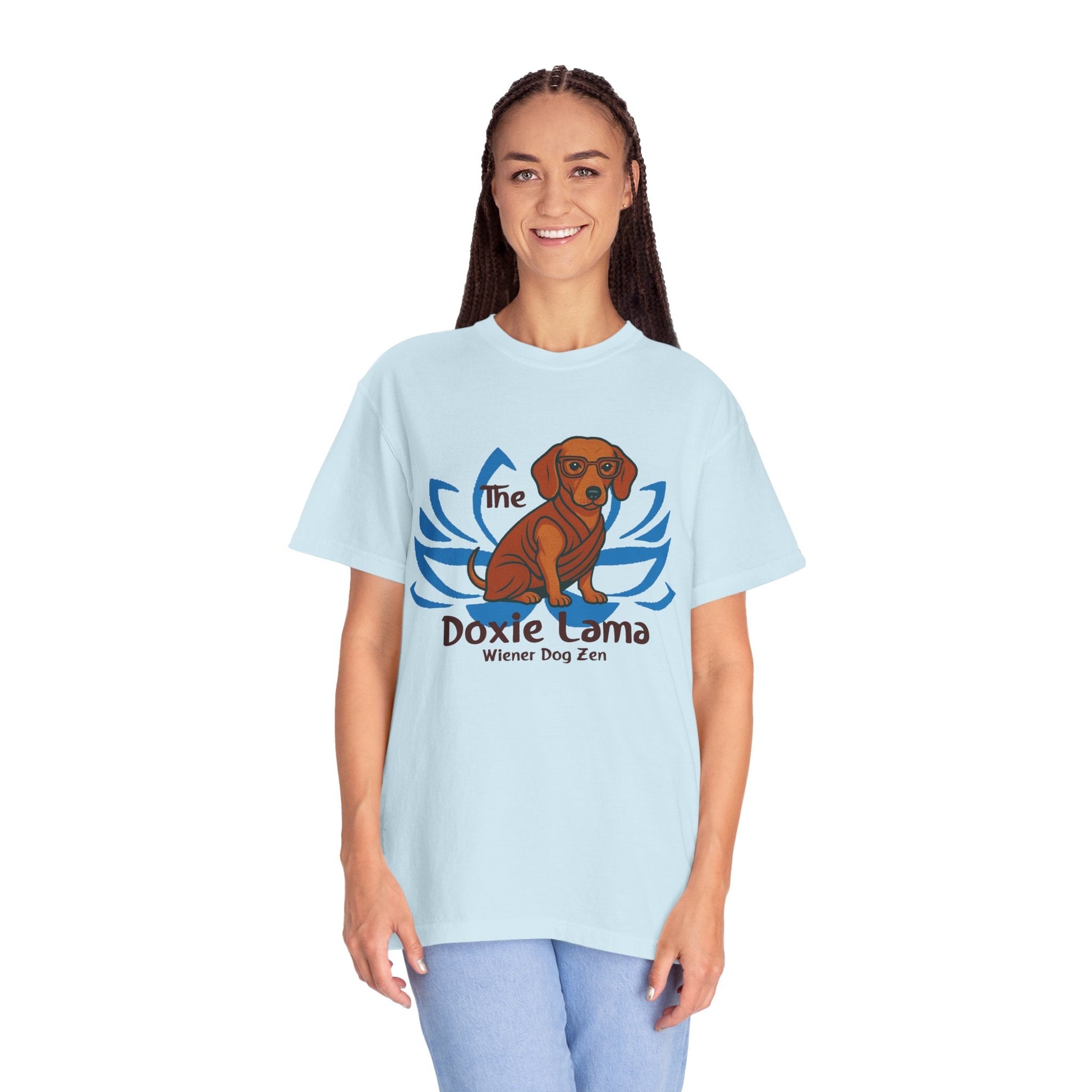 Doxie Lama T-shirt for Dachshund Lovers - Penelope Wigglebum's