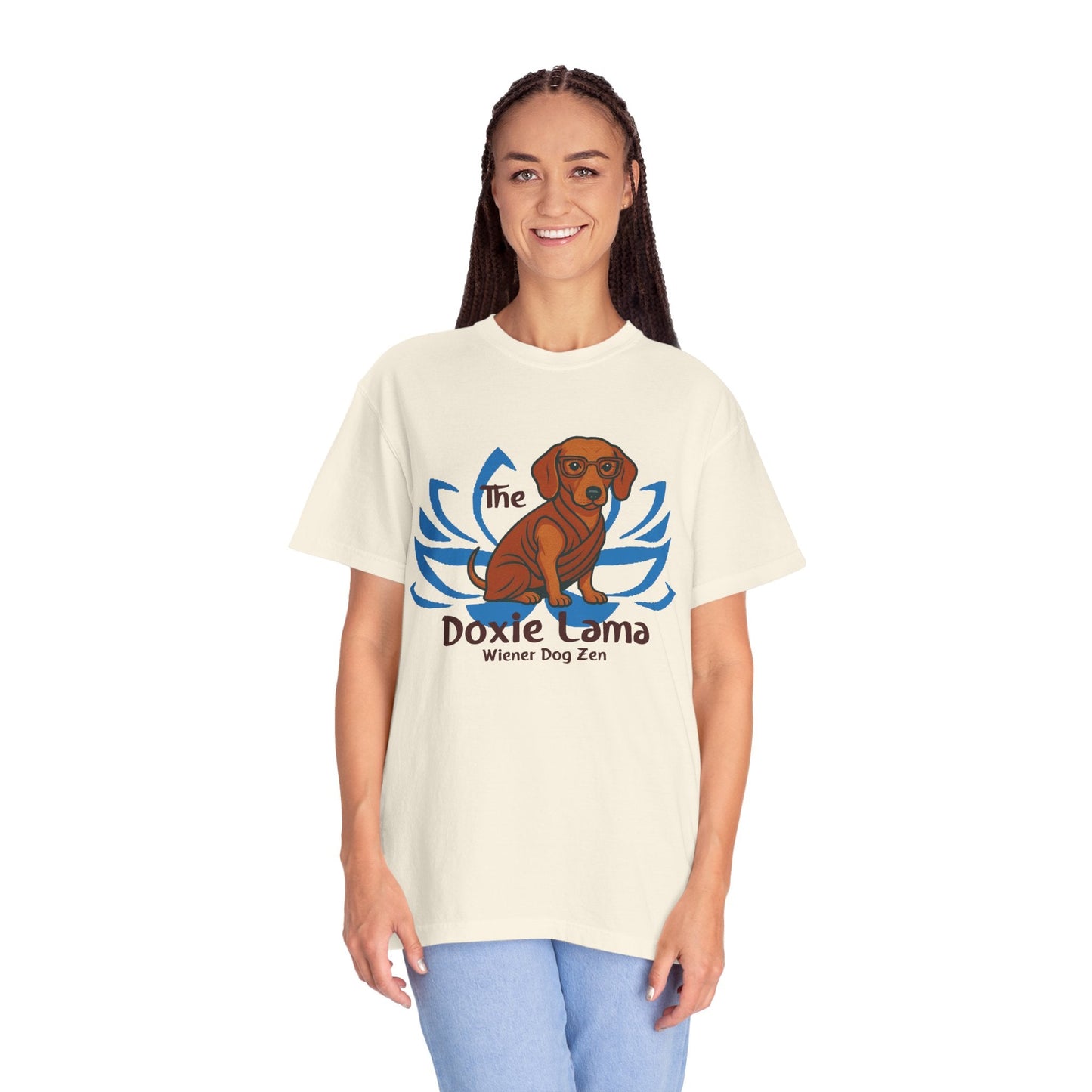 Doxie Lama T-shirt for Dachshund Lovers - Penelope Wigglebum's