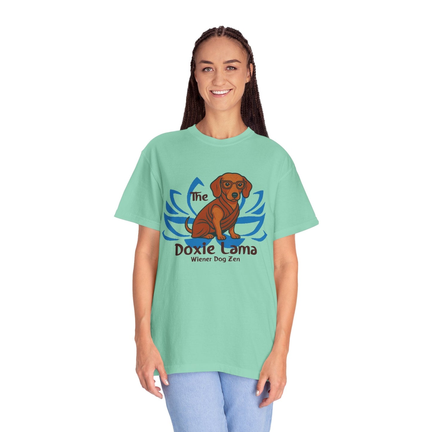 Doxie Lama T-shirt for Dachshund Lovers - Penelope Wigglebum's