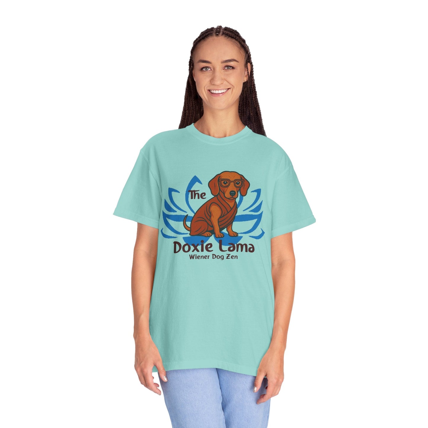Doxie Lama T-shirt for Dachshund Lovers - Penelope Wigglebum's