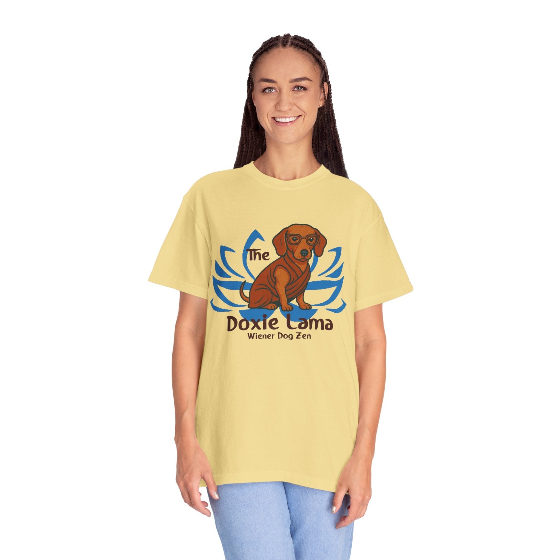 Doxie Lama T-shirt for Dachshund Lovers - Penelope Wigglebum's