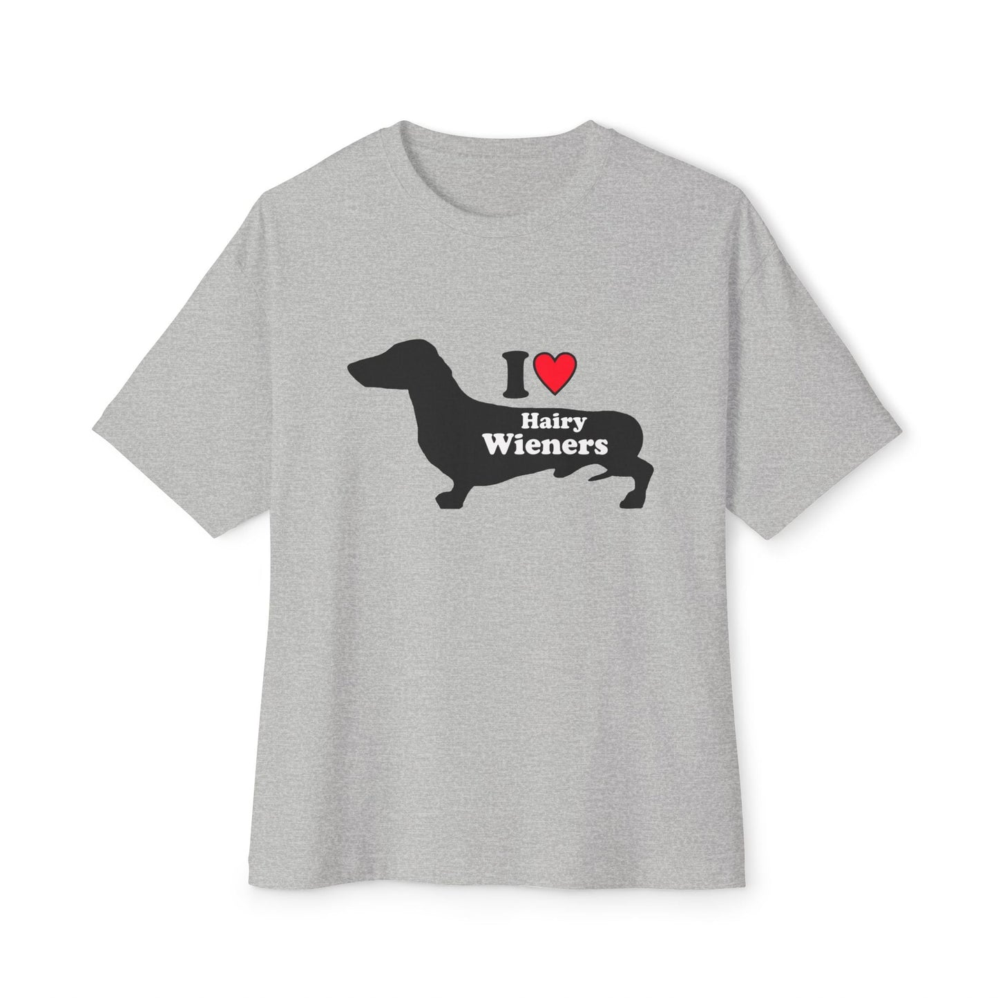 I Love Hairy Wieners - Dachshund Silhouette T-shirt - Penelope Wigglebum's