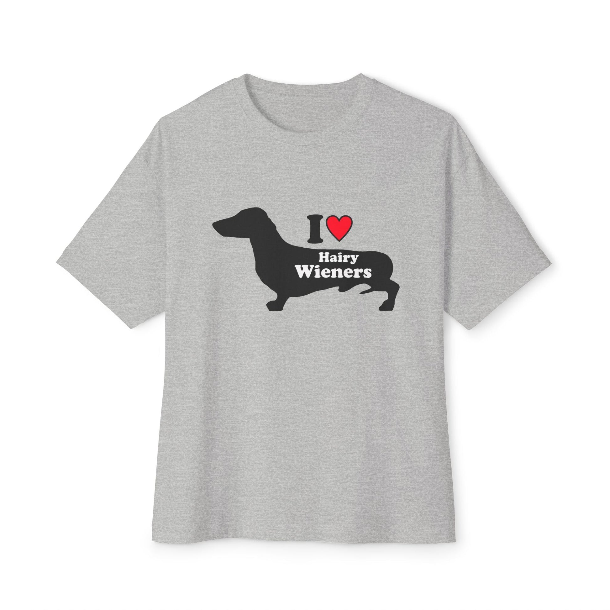 I Love Hairy Wieners - Dachshund Silhouette T-shirt - Penelope Wigglebum's