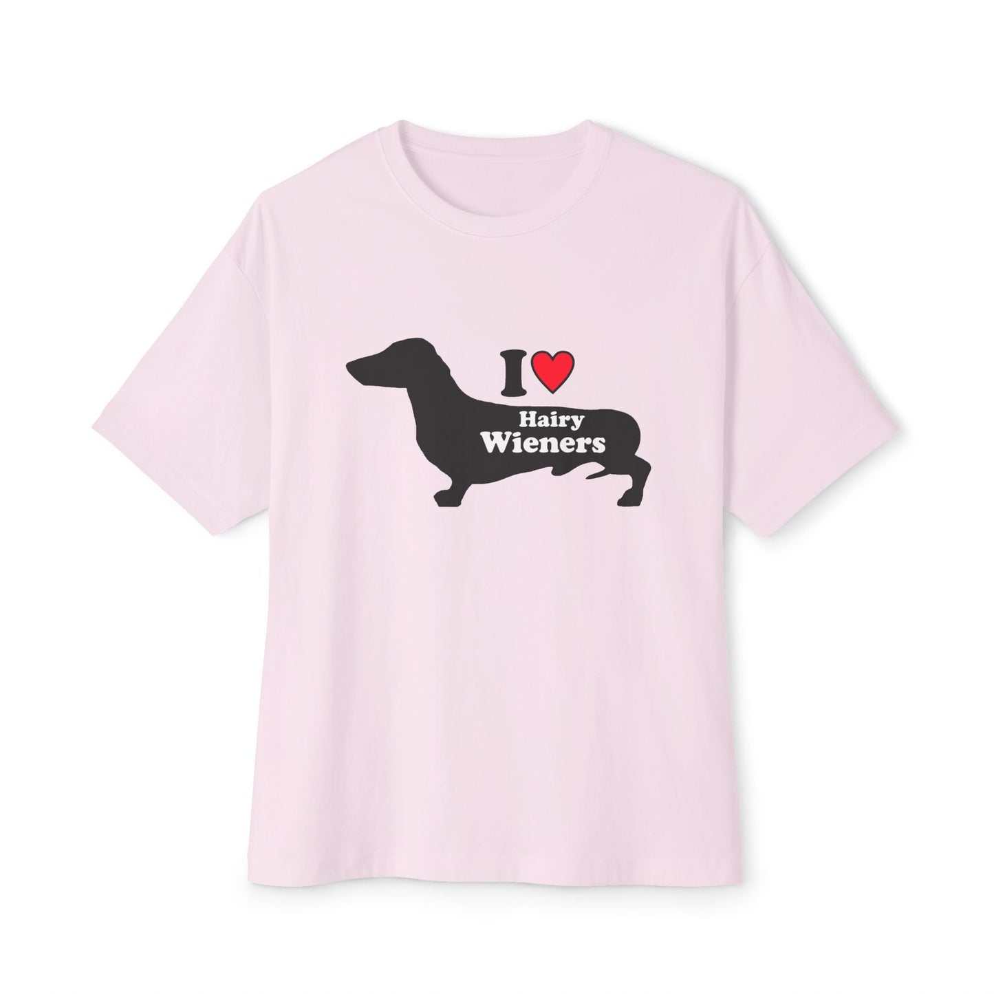 I Love Hairy Wieners - Dachshund Silhouette T-shirt - Penelope Wigglebum's