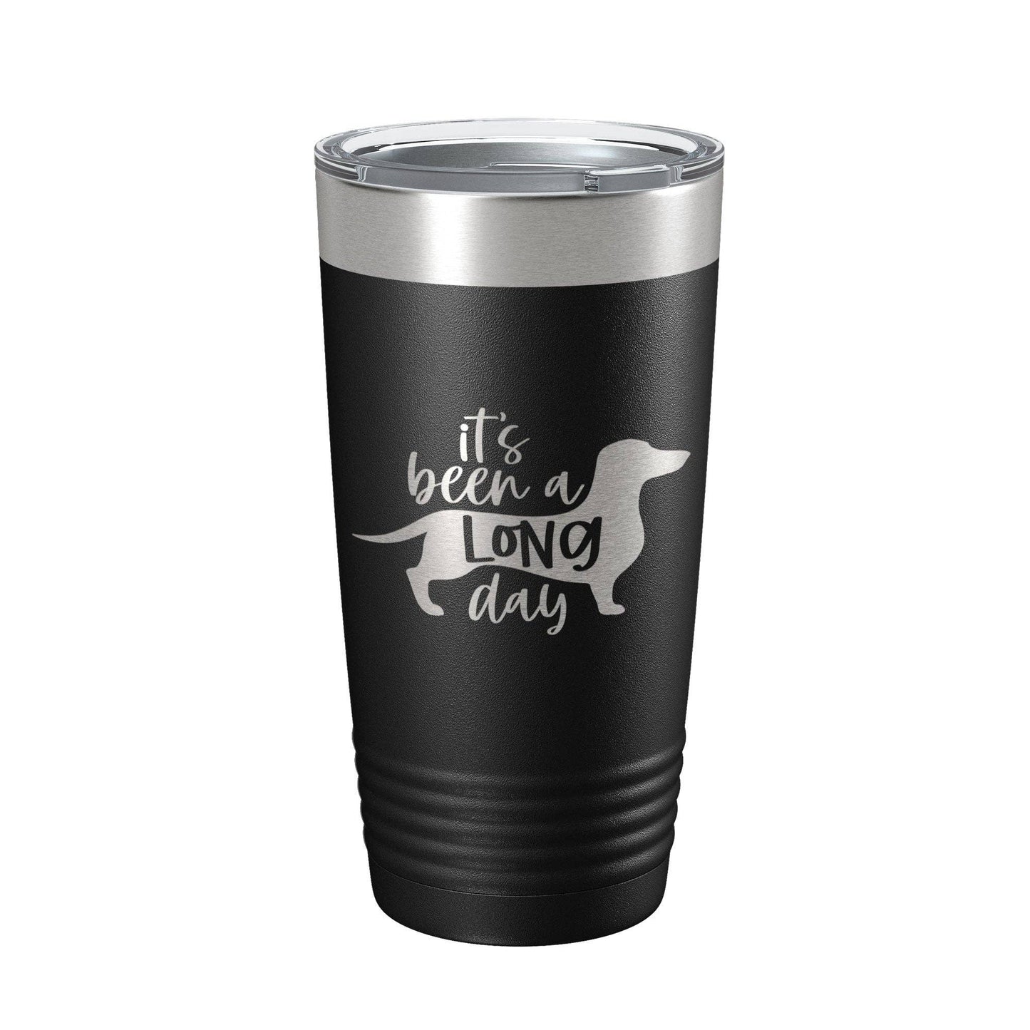 It's Been A Long Day Dachshund Insulated Laser Engraved Coffee Cup - Penelope Wigglebum's